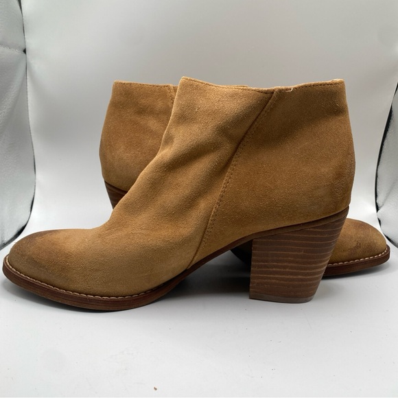 Sam Edelman Womens 8.5 Suede Bootie Macon Camel Ankle Boot Zip Block Heel NWB - Picture 11 of 11